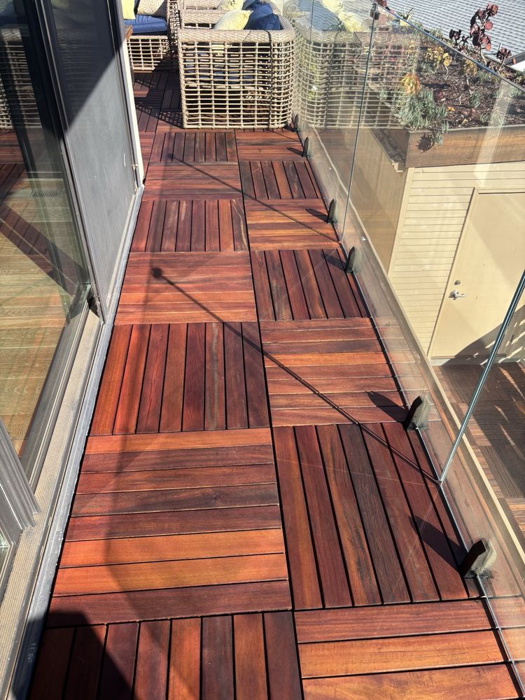 Hardwood Deck Staining