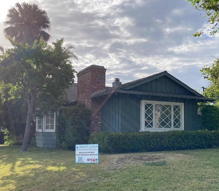 Completed exterior painting project by Paint Loma in San Diego